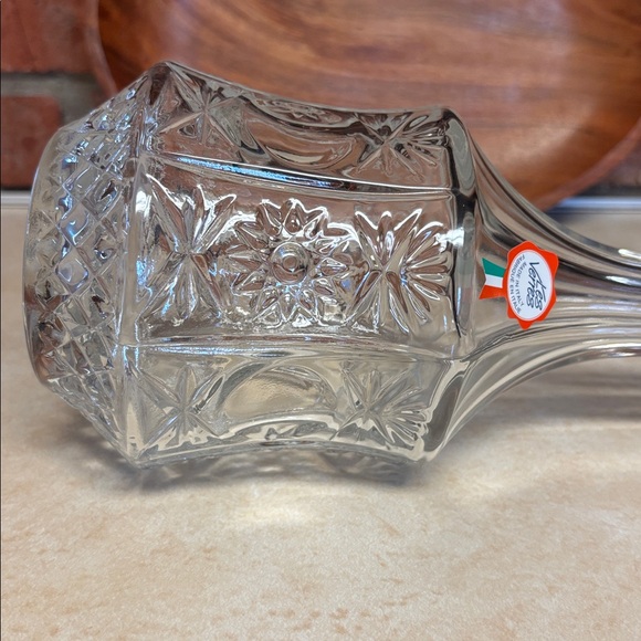Vintage  Les Verres Italian Mid-Century Pressed Glass Decanter - Picture 4 of 10